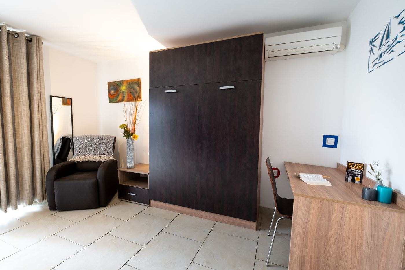 Appartement T2 accessible (PMR), 50 m² — le séjour