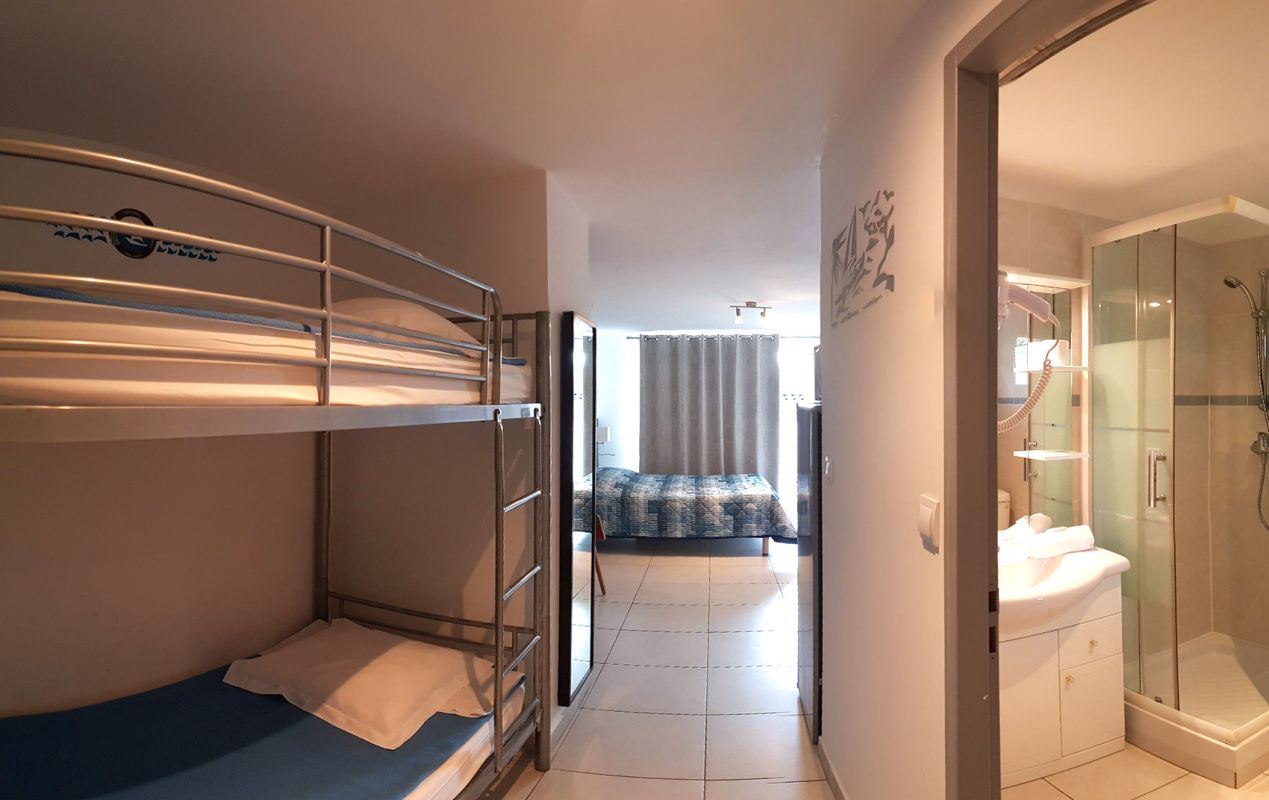 Studio Confort, 30 m² — les lits superposés